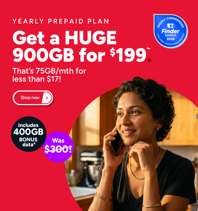 Kogan Mobile - 900GB for $199 ~
