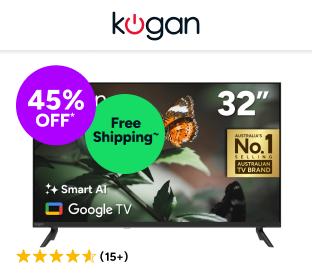 Kogan 32" LED Smart AI Google TV Product Image