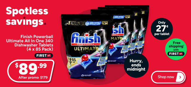 Finish Powerball Ultimate All In One 340 Dishwasher Tablets (4 x 85 Pack)