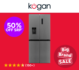 Kogan 464L French Door Fridge with Water Dispenser (Stainless Steel) Product Image
