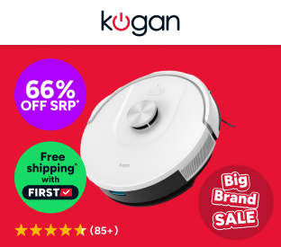 Kogan SmarterHome™ LX16 Pro Robot Vacuum Cleaner and Mop Product Image