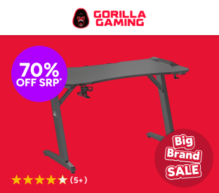 Gorilla Gaming RGB Gaming Desk (120 x 60cm) Product Image