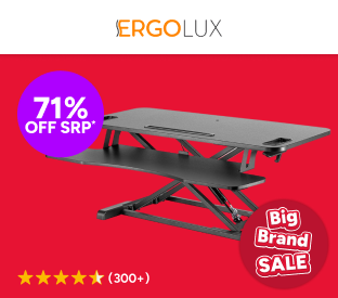 Ergolux Pro Height Adjustable Sit Stand Desk Riser 95cm Product Image