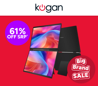 Kogan XPRESSO 16" FHD+ Stackable Dual Screen USB-C Portable Monitor (1920 x 1080) Product Image