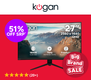Kogan 27" Curved QHD 75Hz FreeSync Monitor Product Image