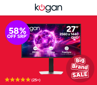 Kogan Omega 27" QHD QD-OLED 280Hz 0.03ms Gaming Monitor Product Image