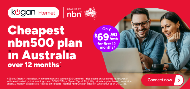 Kogan Internet - Cheapest nbn500 plan in Australia over 12 months ^