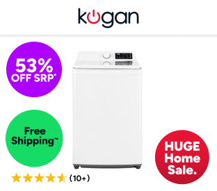 Kogan 12kg Top Load Washing Machine (White) Product Image