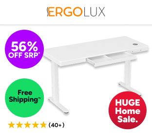 Ergolux Electric Standing Desk with Drawer 140 x 60cm Product Image