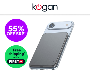Kogan MagPulse 3000mAh 4.99mm Ultra Thin MagSafe Compatible Power Bank for iPhone Air Product Image