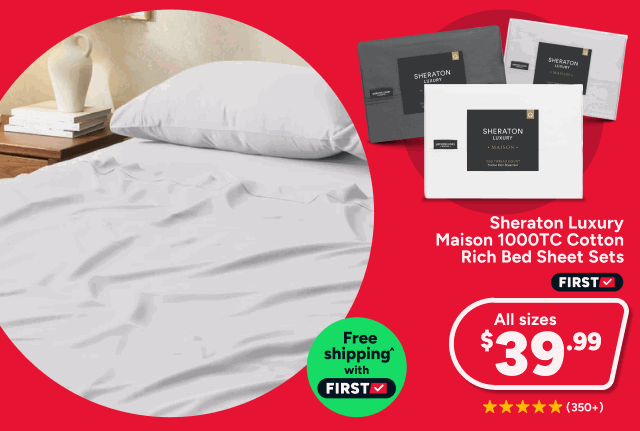 Sheraton Luxury Maison 1000TC Cotton Rich Bed Sheet Set