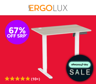 Ergolux Electric Standing Desk 90 x 60cm (Oak/White) Product Image