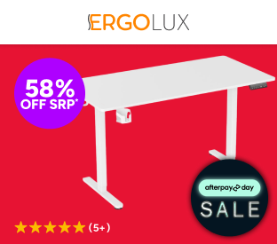 Ergolux Electric Dual Motor Standing Desk 140 x 70cm (White) Product Image