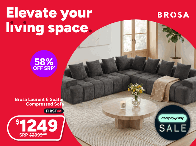 Brosa Laurent 6 Seater Compressed Sofa 
