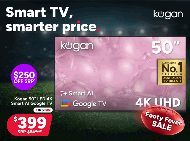 Kogan 50" LED 4K Smart AI Google TV