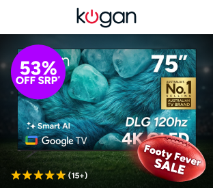 Kogan 75" QLED 4K Smart AI Google TV Product Image