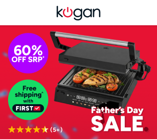 Kogan Smart Grill and Sandwich Press with Touch Control Product Image