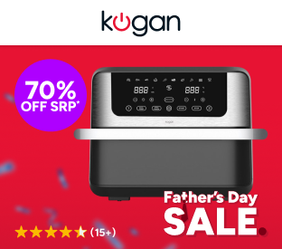 Kogan 10L XXL Digital Dual Zone Flex Drawer Air Fryer Product Image