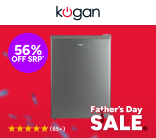 Kogan 65L Bar Fridge (Silver) Product Image