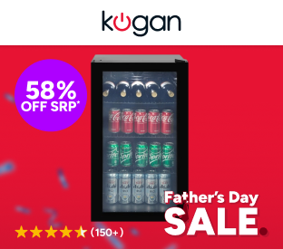 Kogan 93L Glass Door Bar Fridge Product Image