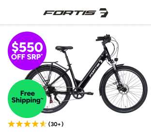 Fortis 36V 10.4Ah Step-Through Shimano Commuter Electric Bike Product Image