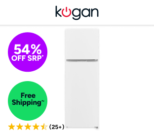 Kogan 247L Top Mount Fridge (White) Product Image