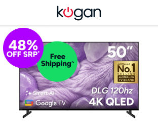 Kogan 50" QLED 4K Smart AI Google TV Product Image