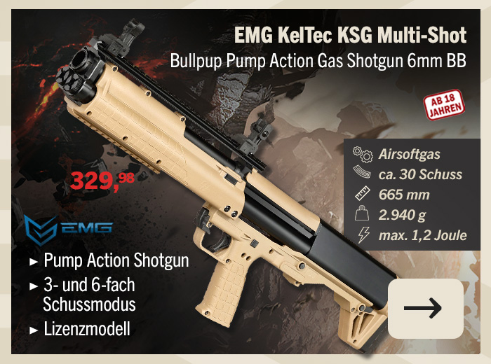 Linkgrafik zu Artikel EMG KelTec KSG Multi-Shot Gas 6mm BB