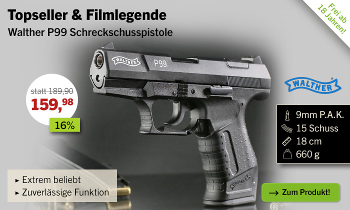 Linkgrafik zu Produkt Walther P99 9mm PAK