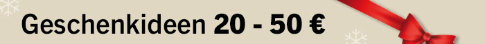 Linkgrafik zur Themenwelt Geschenkideen bis 50 Euro