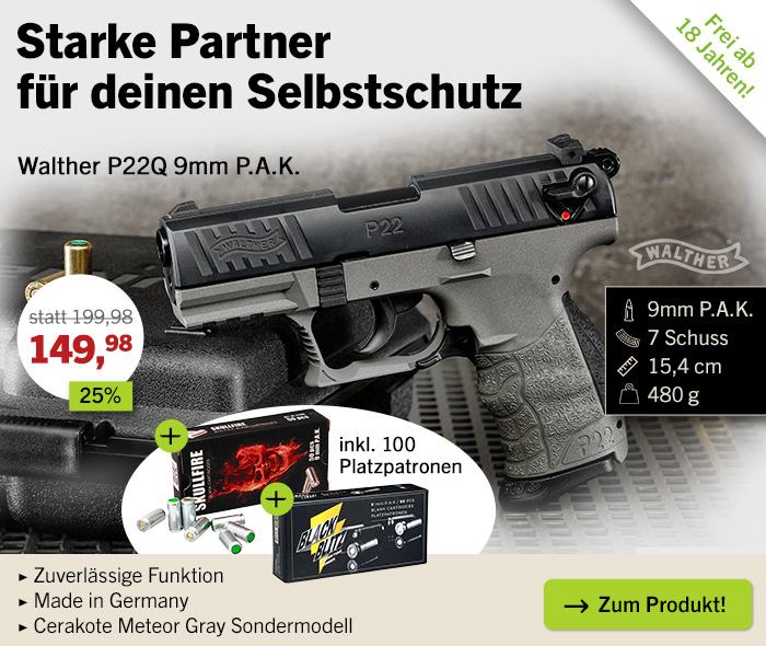 Linkgrafik zu Produkt Walther P22Q 9mm PAK