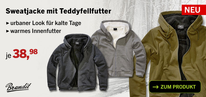 Linkgrafik zur Brandit Sweatjacke Teddyfellfutter