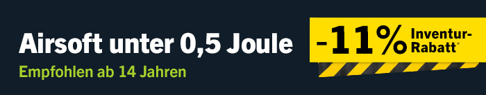 Linkgrafik zur Kategorie Airsoft unter 0,5 Joule