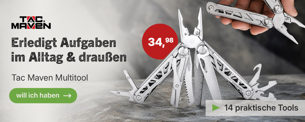 Tac Maven Multitool mit 14 Funktionen