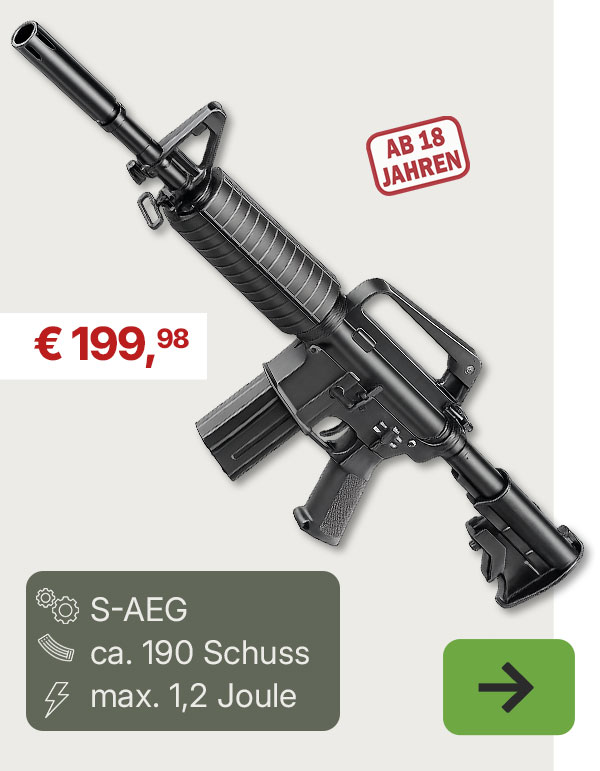 Double Bell XM177E2 Commando Vollmetall S-AEG 6mm BB