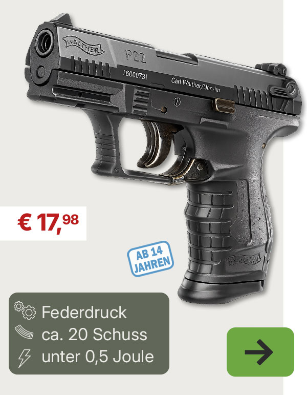 Walther P22 Airsoft Springer 6mm BB