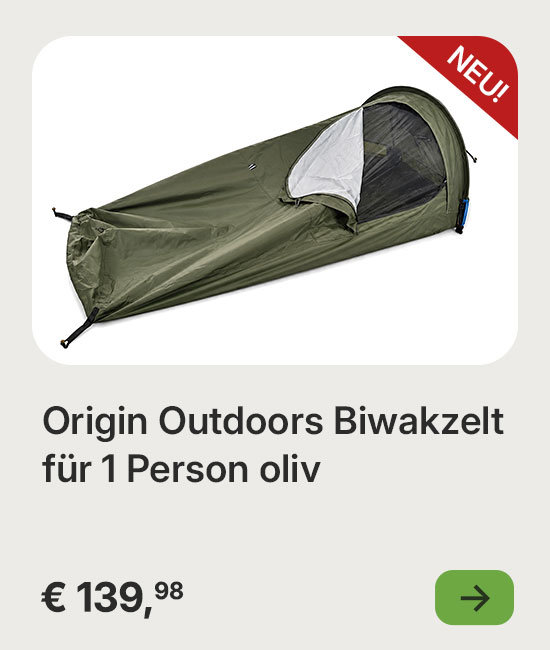 Origin Outdoors Biwakzelt für 1 Person oliv