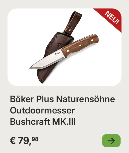 Böker Plus Bushcraft MK.III mit Lederscheide
