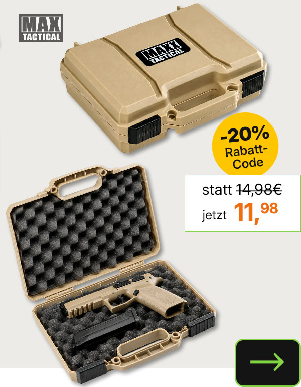 Kleiner Koffer Tan mit Waben-Schaumstoff