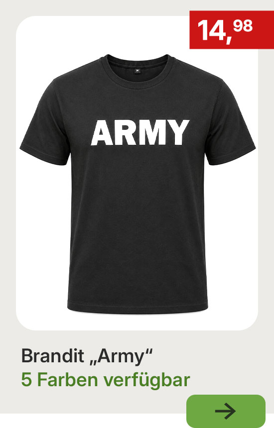 Brandit T-Shirt in Schwarz, 5 Farben verfügbar