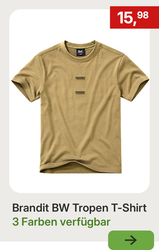 Brandit BW Tropen T-Shirt in Coyote, 3 Farben verfügbar