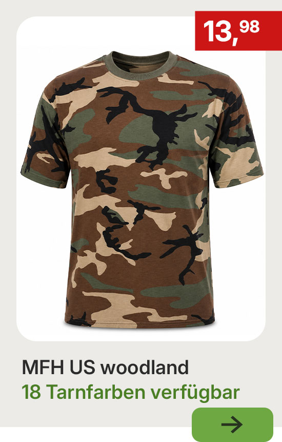 MFH US T-Shirt in Woodland-Tarn
