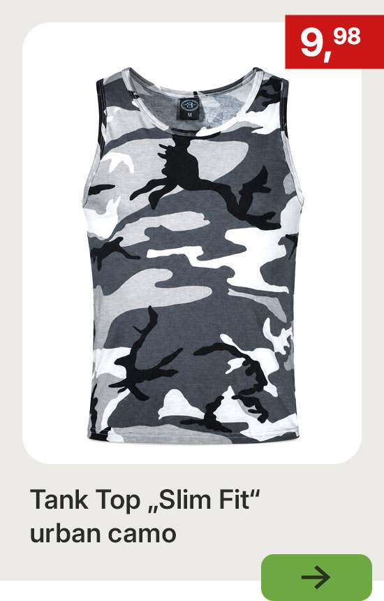 Tank Top Slim Fit in Urban-Camo