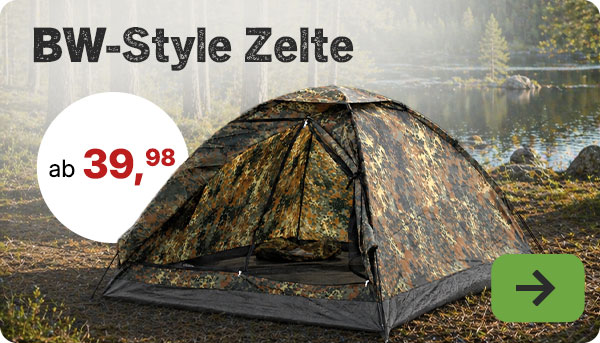 Zelte in Tarnfarben