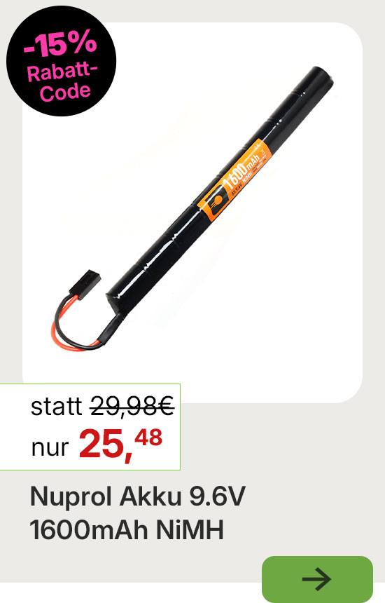 Nuprol Akku 9.6V 1600mAh NiMH