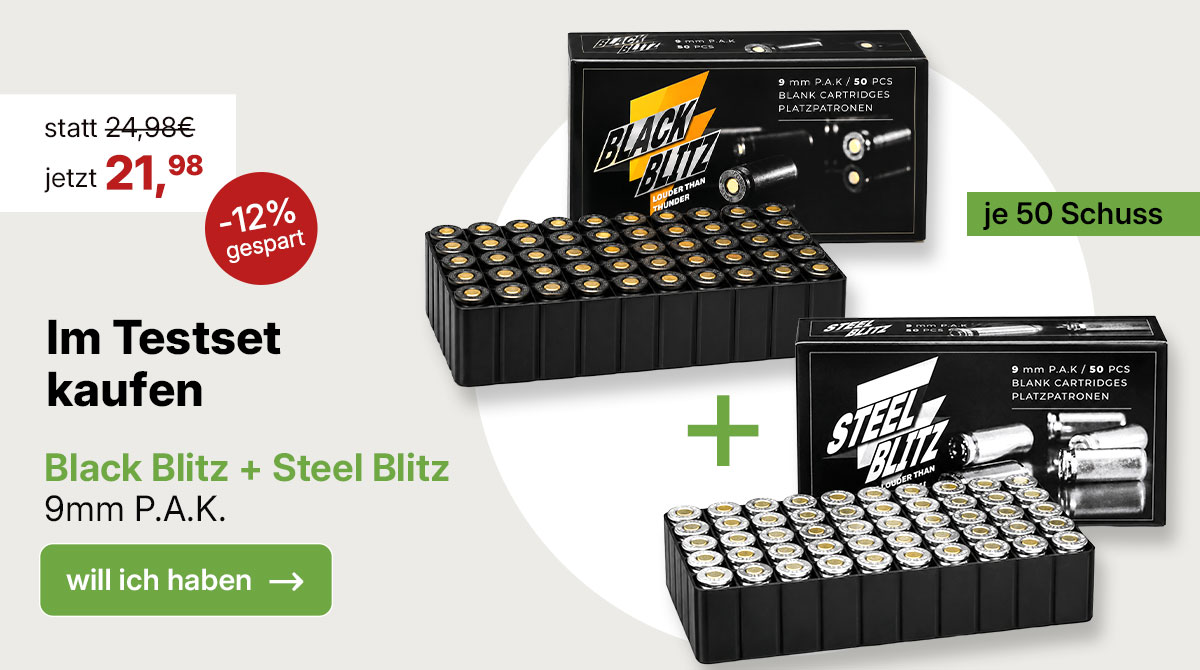 Black Blitz und Steel Blitz im Testset; zwei Bestseller in einem Paket