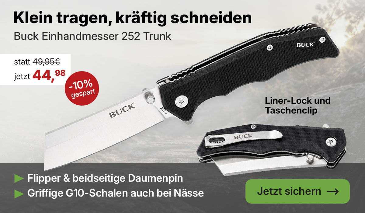 Buck 252 Trunk mit beiseitigem Daumenpin