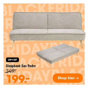 Slaapbank San Pedro VAN €349 /VOOR €249 + gratis bezorgd Op=Op