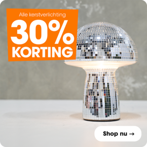 Alle kerstverlichting 30% korting 