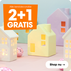 Alle kerstdecoratie 2+1 gratis